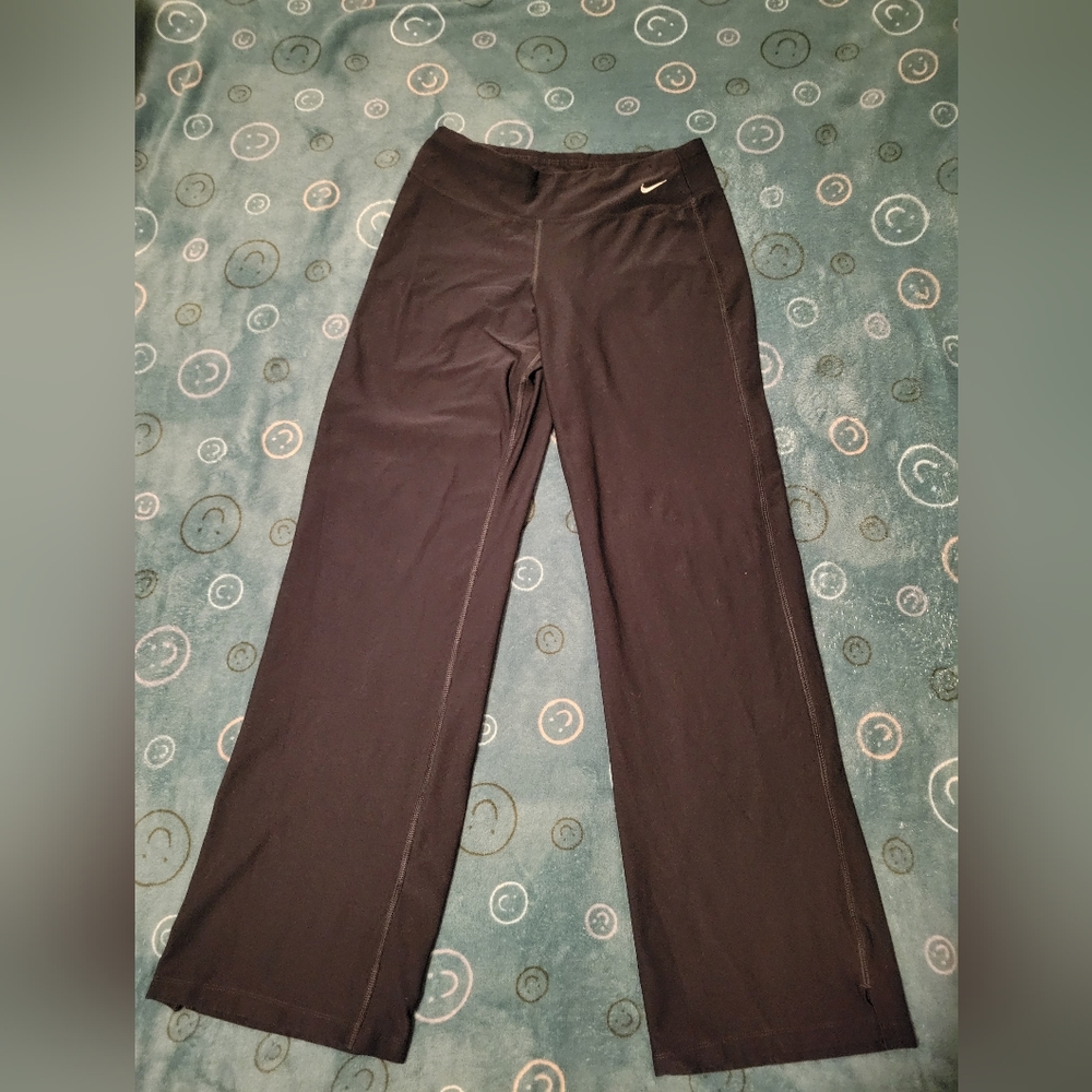 Nike Dri-Fit Womens Black Yoga Wide Leg Leggings Size Medium